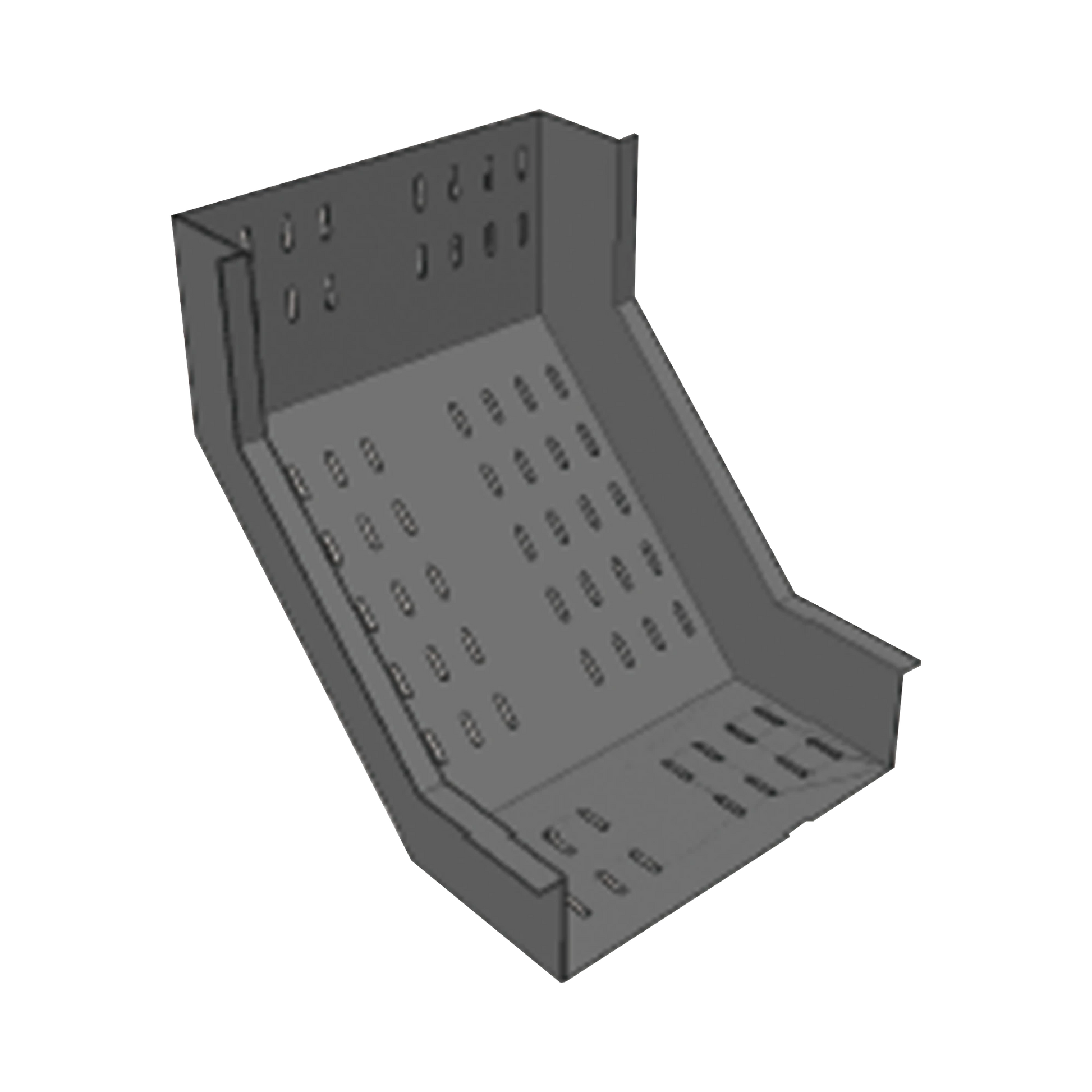 CURVA VERTICAL INTERIOR PARA FONDO PERFORADO DE 4 X 4 PERFIL Z-Charolas Tipo Malla-CHAROFIL-Bsai Seguridad & Controles