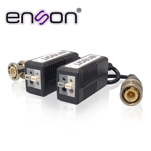 TRANSCEPTORES HD 2MP ENSON ENS-VT100 AHD/TVI/CVI PUSH-IN CON CONECTOR, AISLADOR DE RUIDO Y PROTECTOR DE VOLTAJE. CONECTOR 100% COBRE-Accesorios Videovigilancia-ENSON-ENS-VT100-Bsai Seguridad & Controles