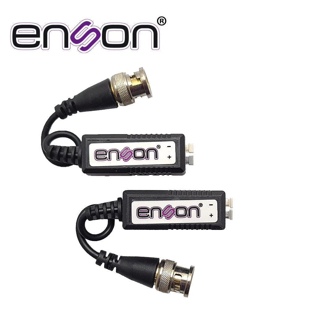 TRANSCEPTORES HD 2MP ENSON ENS-VT100 AHD/TVI/CVI PUSH-IN CON CONECTOR, AISLADOR DE RUIDO Y PROTECTOR DE VOLTAJE. CONECTOR 100% COBRE-Accesorios Videovigilancia-ENSON-Bsai Seguridad & Controles