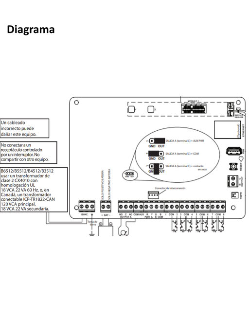 BOSCH I_CX4010 - TRANSFORMADOR DE 18 VAC 22VA 60HZ COMPATIBLE CON PANEL SERE B-Fuentes de Poder y Adaptadores-BOSCH-RBM172002-Bsai Seguridad & Controles