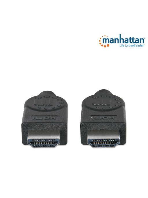 MANHATTAN 323222 - CABLE HDMI DE ALTA VELOCIDAD CON CANAL ETHERNET 1.4 M-M 3.0M+ETHERNET-HDMI-MANHATTAN-MAN2760012-Bsai Seguridad & Controles