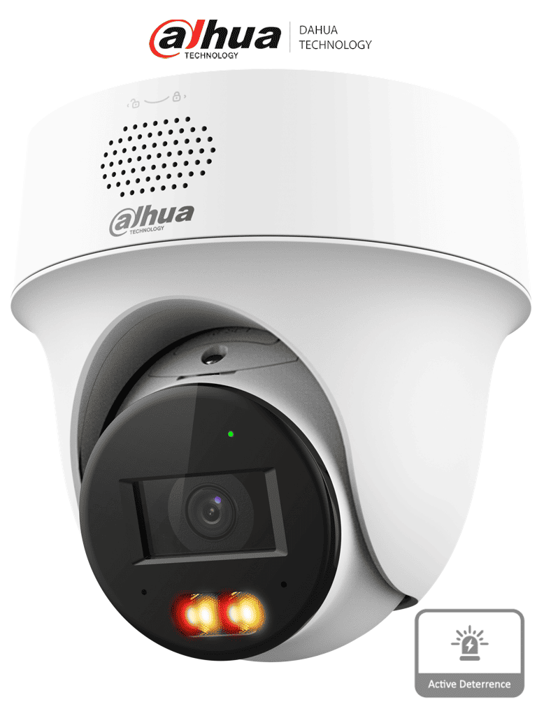 DAHUA IPC-PT1239H-PV-0280B - CÁMARA PT IP DOMO DE 2 MEGAPIXELES / LENTE DE 2.8 MM/ 30 METROS DE ILUMINACIÓN DUAL INTELIG