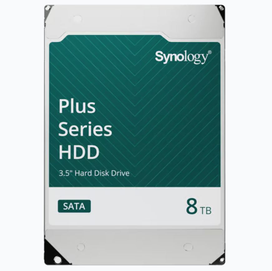 DISCO DURO SATA DE 3.5" SERIE PLUS | CAPACIDAD 8TB | TECNOLOGÍA CMR | MTBF DE 1.2 MILLÓN DE HORAS | CARGA DE TRABAJO DE 180 TB/AÑO | COMPATIBLE CON SYNOLOGY DSM.-Servidores / Almacenamiento-SYNOLOGY-Bsai Seguridad & Controles