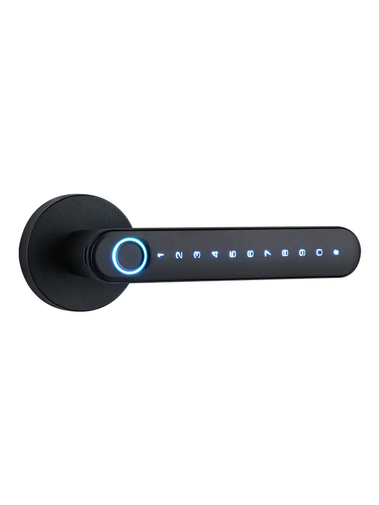 ZKTECO NGTECO SL01A630N - CERRADURA INTELIGENTE BIOMÉTRICA ESTILO AMERICANO / 100 HUELLAS / 100 CONTRASEÑAS / APP MÓVIL 