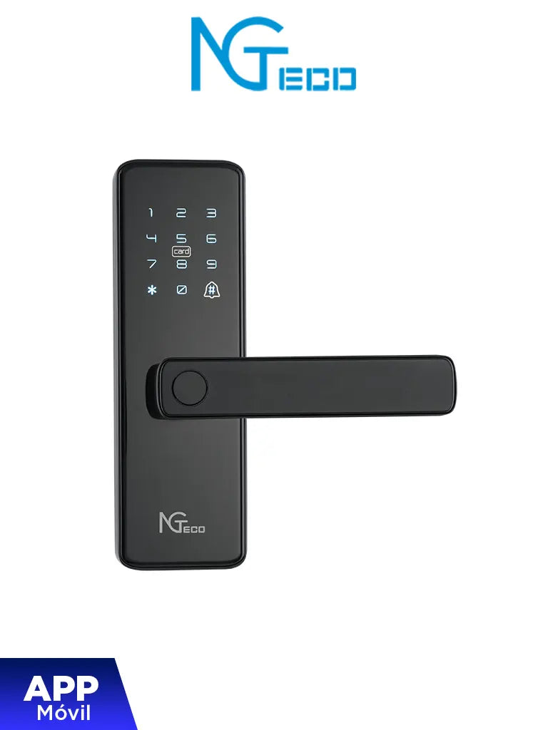 ZKTECO SL01-A730N - NGTECO SL01A730N CERRADURA INTELIGENTE BIOMÉTRICA CON WIFI / 300 USUARIOS / APP MÓVIL / ESTILO AMERI