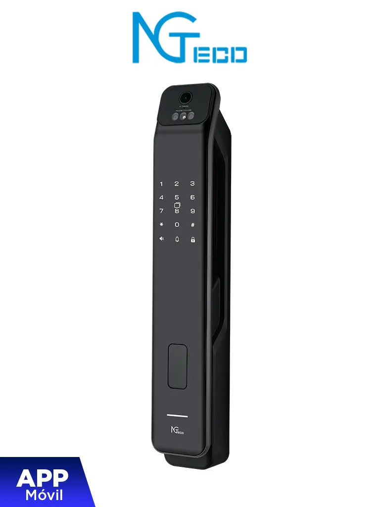 ZKTECO NGTECO SL01-Z350VPN - CERRADURA INTELIGENTE FACIAL / 100 HUELLAS / 50 ROSTROS / 50 PALMAS / 100 TARJETAS