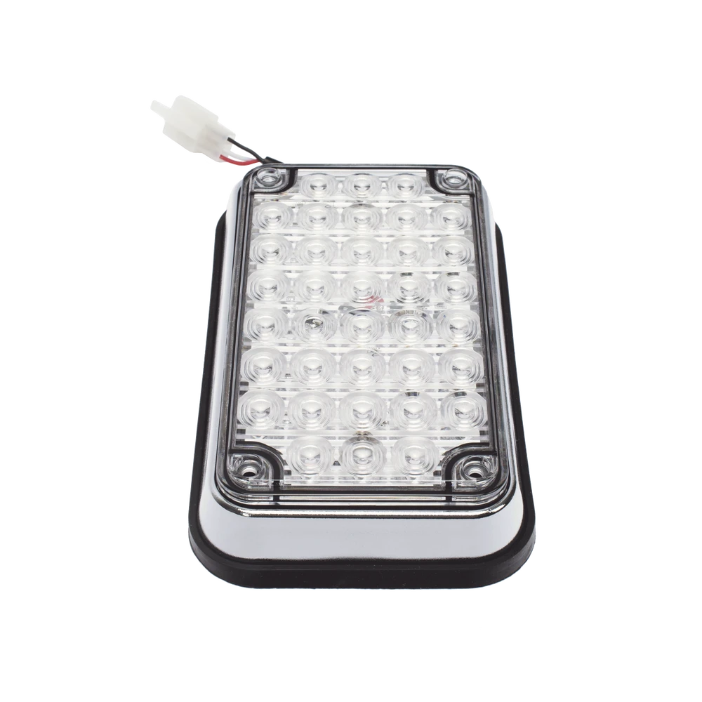 Luz de Advertencia de 6X4", Bicolor Rojo/Claro, Ideal para Ambulancias-Luces Perimetrales-EPCOM INDUSTRIAL SIGNALING-Bsai Seguridad & Controles