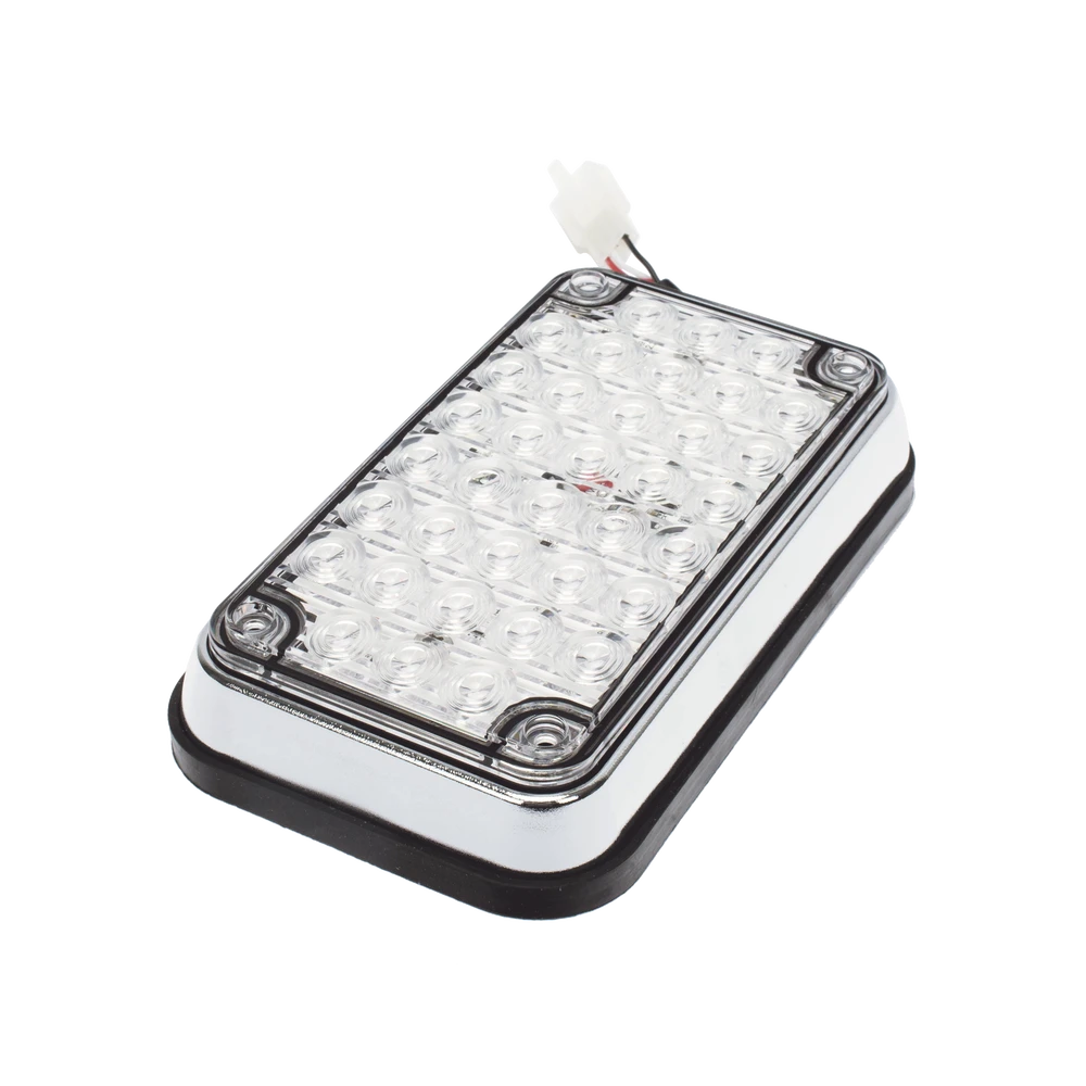 Luz de Advertencia de 6X4", Bicolor Rojo/Claro, Ideal para Ambulancias-Luces Perimetrales-EPCOM INDUSTRIAL SIGNALING-Bsai Seguridad & Controles