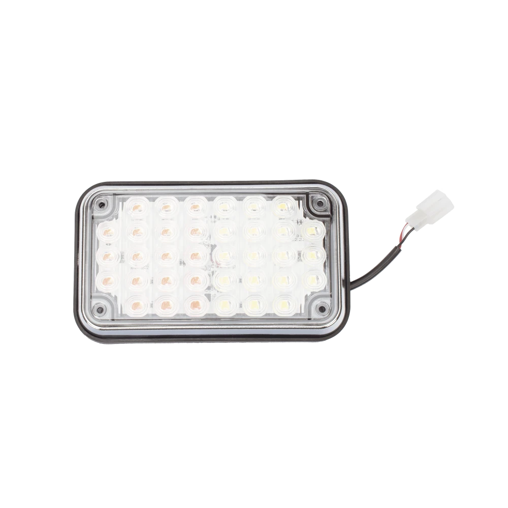 Luz de Advertencia de 6X4", Bicolor Rojo/Claro, Ideal para Ambulancias-Luces Perimetrales-EPCOM INDUSTRIAL SIGNALING-Bsai Seguridad & Controles