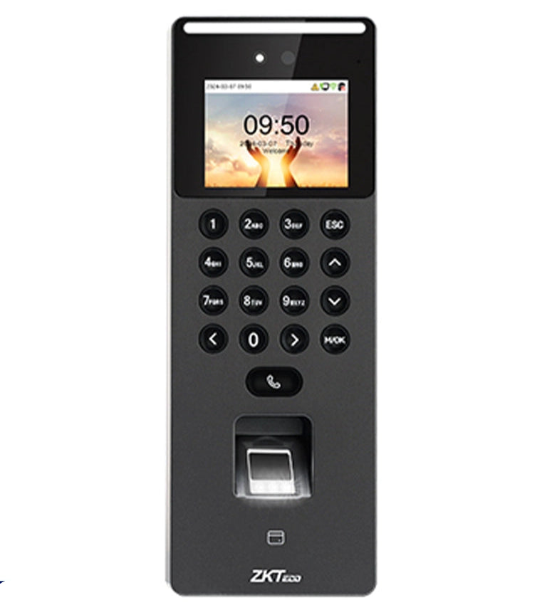 ZKTECO SENSEFACE2A - CONTROL DE ACCESO Y ASISTENCIA VISIBLE LIGHT CON AUTENTICACIÓN FACIAL (1500 ROSTROS), HUELLA DIGITAL BIOID+ (3000), TARJETA ID 125 KHZ (3000), REGISTRO DE 150,000 EVENTOS, CONECTIVIDAD TCP/IP Y WIFI #ZLINK-Facial-ZKTECO-Bsai Seguridad & Controles