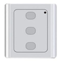 CONTROL REMOTO INALÁMBRICO RF DE PARED / 433 MHZ / 3V / ALCANCE 30 M (100 FT) / CÓDIGO RODANTE [ACCESSWS01]