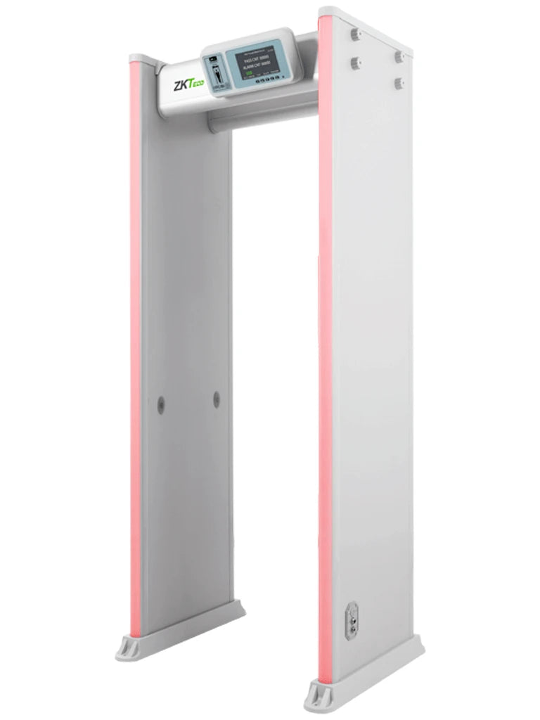 ZKTECO D4330IP65 Arco Detector de Metales / IP65 Semi-Exterior / 33 Zonas de Detección / 300 Niveles de Sensibilidad / Pantalla HD 7" / Indicadores LED en ambas vistas / Control Remoto-Detectores de Metal Arco-ZKTECO-Bsai Seguridad & Controles