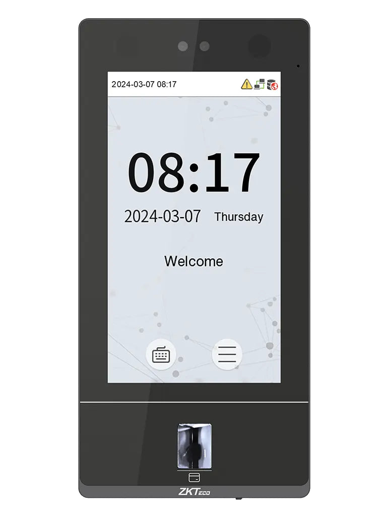 ZKTECO SENSEFACE 7A - CONTROL DE ACCESO Y ASISTENCIA FACIAL PARA 10, 000 ROSTROS / 50,000 TARJETAS DE PROXIMIDAD DE 125KHZ / 10,000 HUELLAS #NEW-Facial-ZKTECO-Bsai Seguridad & Controles