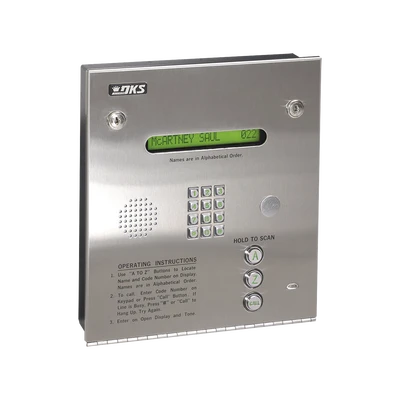 CONTROL DE ACCESO / GABINETE EMPOTRABLE / 2 PUERTAS / 3000 NÚMEROS TELEFÓNICOS / 11 DÍGITOS / DIRECTORIO EN PANTALLA / LINEAS A/D-Videoporteros e Interfonos-DKS DOORKING-Bsai Seguridad & Controles