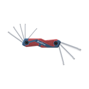 JUEGO DE 8 LLAVES HEXAGONALES TIPO TORX® , PORTA LLAVES TIPO NAVAJA.,