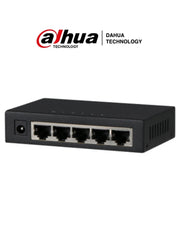 DAHUA PFS3005-5GT - SWITCH GIGABIT DE 5 PUERTOS NO ADMINISTRABLE/ CAPA 2/ 10/100/1000 BASE-T/ CARCASA METALICA/ SWITCHING 10G/ TASA DE REENVIO DE PAQUETES 7.44 MBPS/ MEMORIA BUFER DE PAQUETES 1MB/ CON PROTECCION DE DESCARGAS/-Switches-DAHUA-Bsai Seguridad & Controles