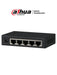 DAHUA PFS3005-5GT - SWITCH GIGABIT DE 5 PUERTOS NO ADMINISTRABLE/ CAPA 2/ 10/100/1000 BASE-T/ CARCASA METALICA/ SWITCHING 10G/ TASA DE REENVIO DE PAQUETES 7.44 MBPS/ MEMORIA BUFER DE PAQUETES 1MB/ CON PROTECCION DE DESCARGAS/-Switches-DAHUA-DRD0950004-Bsai Seguridad & Controles