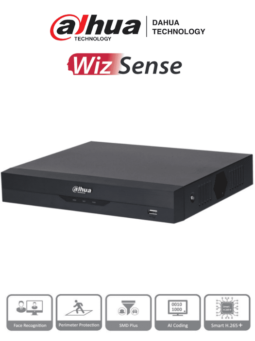 DAHUA DH-XVR5108HS-4KL-I3 - DVR 8 CANALES 4K/ WIZSENSE/ H.265+/ 8 CANALES +8 IP/ HASTA 16 CANALES IP/ 2 CANALES DE RECONOCIMIENTO FACIAL/ SMD PLUS/ CODIFICACIÓN CON IA/ 1 SATA DE HASTA 16 TB/ SOPORTA CVI/AHD/TVI/ CVBS E IP/ IOT&POS/-DVR's HD 8 Canales-DAHUA-DHT0360012-Bsai Seguridad & Controles