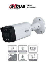 DAHUA HAC-ME1809TH-A-PV - CAMARA BULLET TIOC 4K/ DISUASIÓN ACTIVA/ FULL COLOR/ ESTROBO AZUL Y ROJO/ LENTE DE 3.6MM/ LUZ DE 40 MTS/ MICRÓFONO INTEGRADO/ 1 SALIDA DE ALARMA/ SOPORTA: CVI/TVI/AHD/ IP67/-Cámaras-DAHUA-Bsai Seguridad & Controles