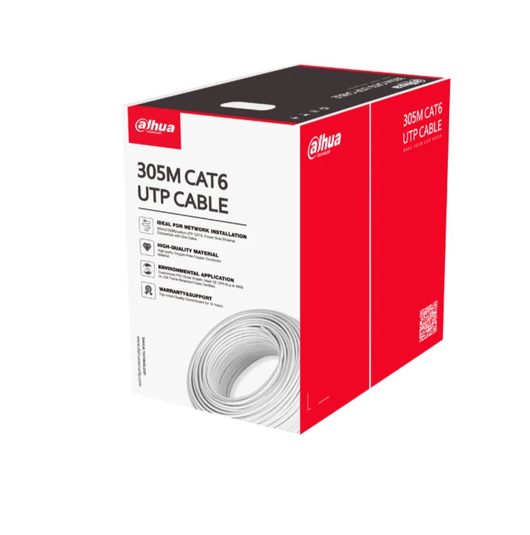 DAHUA PFM920I-6UN-C - BOBINA DE CABLE UTP 100% COBRE/ CAT 6/ COLOR AZUL / INTERIOR/ 305 METROS/ IDEAL PARA REDES Y VIDEO/-Cable-DAHUA-Bsai Seguridad & Controles