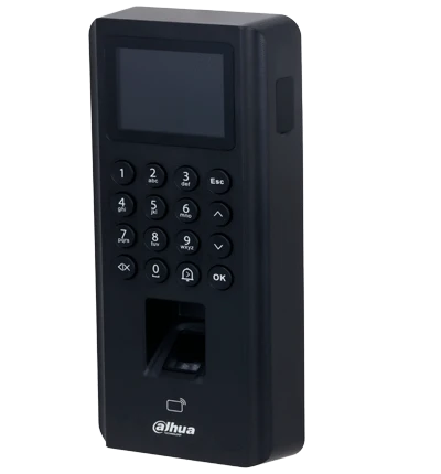 DAHUA ASI2212J-D - CONTROL DE ACCESO DE HUELLA Y TARJETAS ID (EM)/ PANTALLA DE 2.4 PULGADAS/ COMUNICACION TCP/IP/ P2P/ SOPORTE 5,000 USUARIOS TARJETAS Y PASSWORDS/ 3000 HUELLAS/ 100,000 REGISTROS/ 128 PERIODOS Y DIAS FESTIVOS/-Huella-DAHUA-Bsai Seguridad & Controles