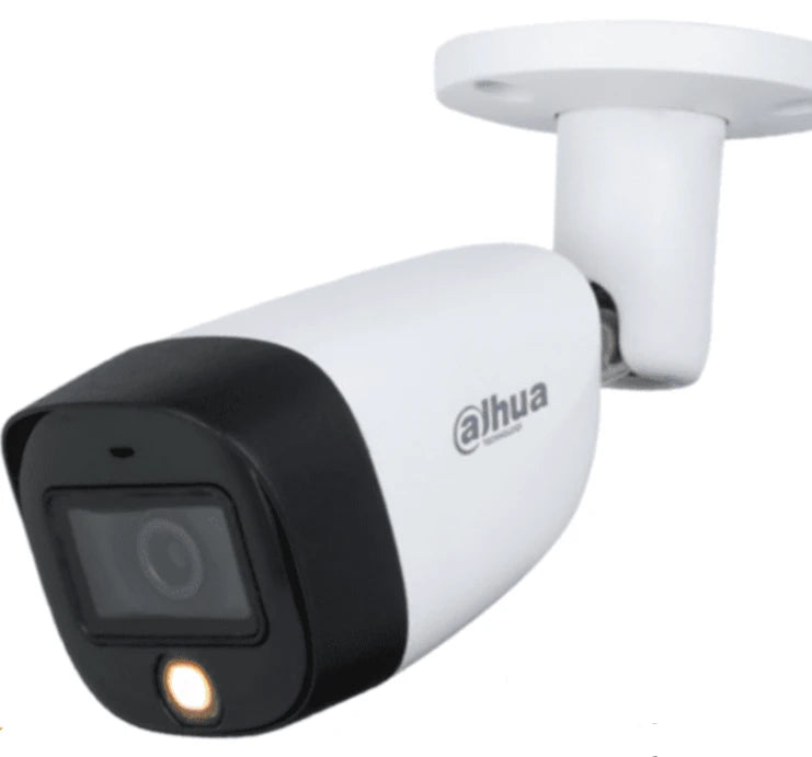 DAHUA HAC-HFW1209CMN-A-LED - CAMARA BULLET FULL COLOR 1080P/ LENTE DE 2.8 MM/ MICRÓFONO INTEGRADO/ 108 GRADOS DE APERTURA/ METALICA/ WDR DIGITAL/ 20 METROS DE ILUMINACION/ IP67/ SOPORTA CVI/CVBS/AHD/TVI/-Bullet-DAHUA-Bsai Seguridad & Controles
