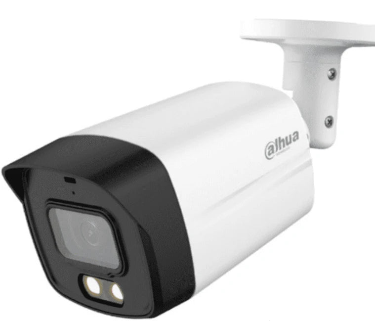 DAHUA HAC-HFW1209TLMN-LED - CAMARA BULLET FULL COLOR DE 2 MEGAPIXELES/ 1080P/ LENTE DE 2.8MM/ 108 GRADOS DE APERTURA/ 40 METROS DE ILUMINACIÓN/ DWDR/ IP67/ METAL+POLICARBONATO/ SOPORTA: CVI/CVBS/AHD/TVI/-Bullet-DAHUA-Bsai Seguridad & Controles