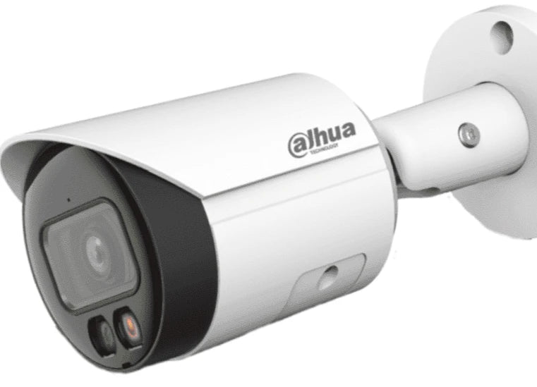 DAHUA IPC-HFW2249S-S-IL - CAMARA BULLET IP 2 MEGAPIXELES/ ILUMINADOR DUAL INTELIGENTE+FULL COLOR/ WIZSENSE/ LENTE DE 2.8MM/ 107 GRADOS/ MICROFONO INTEGRADO/ 30 MTS DE IR Y LUZ VISIBLE/ METALICA/ RANURA MICROSD/ WDR 120DB/ SMD PLUS/ POE/-Bullet-DAHUA-Bsai Seguridad & Controles