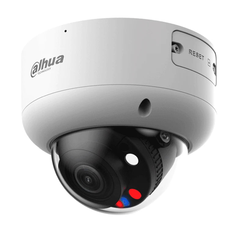 DAHUA DH-IPC-HDBW3549R1P-ZAS-PV - CAMARA IP DOMO DE 5 MEGAPIXELES /TIOC/ LUZ AZUL Y ROJA/ ILUMINADORES DUALES INTELIGENTES 40M/ IR 50M/ 113°/ LENTE MOTORIZADO/ 2.7 MM–13.5 MM/H.265+/ SMD/ RANURA MICRO SD/ POE/ IP67/ E&S DE ALARMA Y AUDIO/ IK10 /-Domo-DAHUA-Bsai Seguridad & Controles