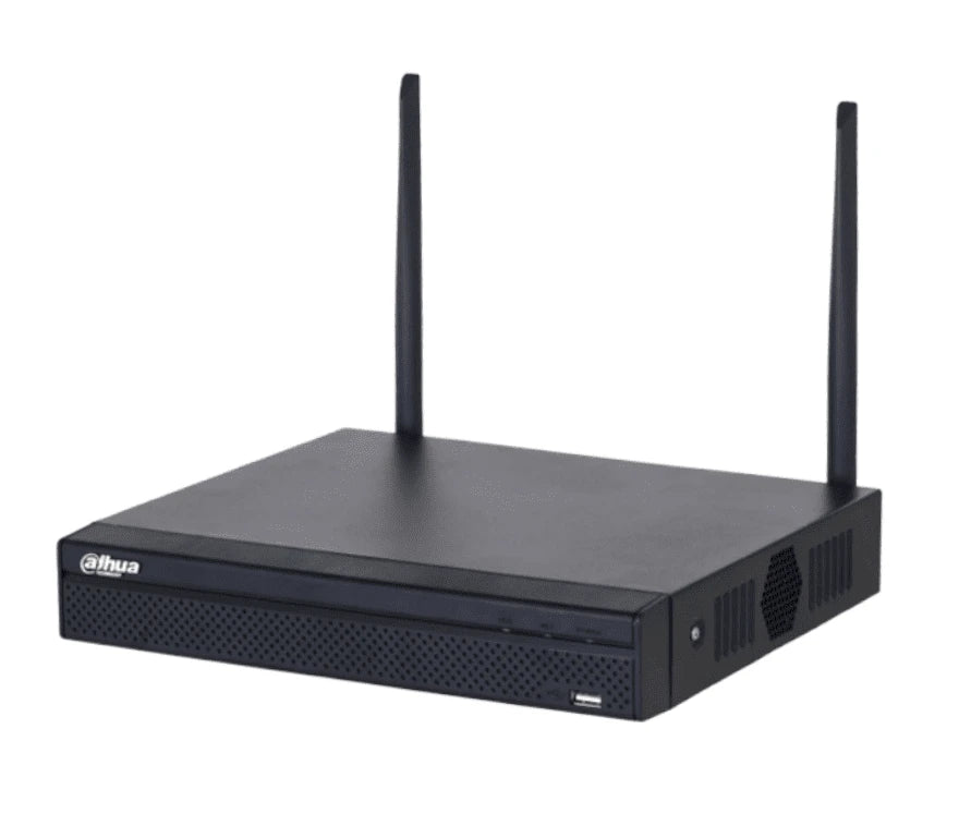 DAHUA NVR1104HS-W-S2 - NVR WIFI DE 4 MEGAPIXELES/ 4 CANALES IP/ H.265/ SALIDAS HDMI &VGA/ 1 BAHÍA DE DISCO DURO/ 1 E&S DE AUDIO/ ONVIF/ EMPAREJAMIENTO AUTOMÁTICO CON IPC WIFI DE DAHUA/-NVR's de 4 Canales-DAHUA-Bsai Seguridad & Controles