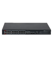 DAHUA DH-PFS4226-24ET-240 - SWITCH POE ADMINISTRABLE DE 26 PUERTOS ETHERNET/ 24 PUERTOS POE/ 240 WATTS TOTALES/ INTERFAZ WEB/ PUERTO 1 Y 2 SOPORTAN 90 WATTS/ 2 PUERTOS SFP/ 2 PUERTOS UPLINK/ POE WATCHDOG/ SWITCHING 8.8 GBPS/-Switches POE-DAHUA-Bsai Seguridad & Controles