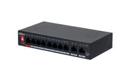 DAHUA PFS3010-8GT-96 - SWITCH POE DE 10 PUERTOS GIGABITE/ 8 PUERTOS POE/ 2 PUERTOS UPLINK 10/100/1000/ 96 WATTS TOTALES/ SWITCHING 20 GBPS/ TASA DE REENVIO DE PAQUETES 14.88 MBPS/ POE 2.0/-Switches POE-DAHUA-Bsai Seguridad & Controles