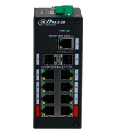 DAHUA PFS3211-8GT-120 - SWITCH POE DE 8 PUERTOS GIGABIT/ 8 PUERTOS POE/ 2 PUERTOS SFP/ 1 PUERTOS UPLINK 10/100/1000/ 120 WATTS TOTALES/ SWITCHING 33 GBPS/ TASA DE REENVIO DE PAQUETES 16.37 MBPS/-Switches POE-DAHUA-Bsai Seguridad & Controles
