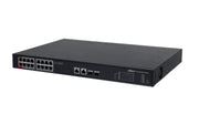 DAHUA PFS3220-16GT-190 - SWITCH POE DE 16 PUERTOS GIGABIT/ POE INTELIGENTE/ PUERTO ROJO DE 90W/ 190 WATTS TOTALES/ 2 PUERTOS SFP OPTICOS/ PROTOCOLOS POE:IEEE802.3AF, IEEE802.3AT, HI-POE, IEEE802.3BT/ SWITCHING 52 GBPS/ PROTECCIÓN DE DESCARGAS/-Switches POE-DAHUA-Bsai Seguridad & Controles