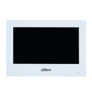 DAHUA VTH2621GW-P - MONITOR IP TOUCH DE 7 PULGADAS/ SERIE LITE/ BLANCO/ POE ESTANDAR/ 6&1 E&S DE ALARMAS/ USO INTERIOR/ MODO NO MOLESTAR/ H.265/ SOPORTA HASTA 4 FRENTES DE CALLE Y 4 MONITORES ADICIONALES/-Monitores-DAHUA-Bsai Seguridad & Controles