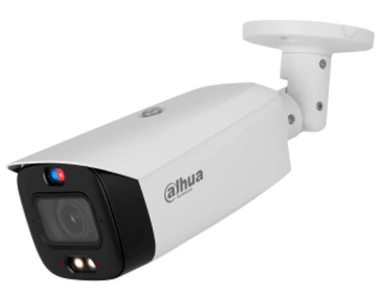 DAHUA DH-IPC-HFW3849T1-AS-PV-V2 - CÁMARA IP BULLET TIOC 4K/ 8 MEGAPIXELES/ACUPICK/ WIZSENSE/ 2.8MM/ ILUMINADOR DUAL/ 30 METROS DE LUZ VISIBLE E IR/ SIRENA Y ESTROBO CON LUZ ROJA Y AZUL/ SMD 4.0/ MICRÓFONO INTEGRADO/ RANURA MICROSD/ POE-Bullet-DAHUA-Bsai Seguridad & Controles