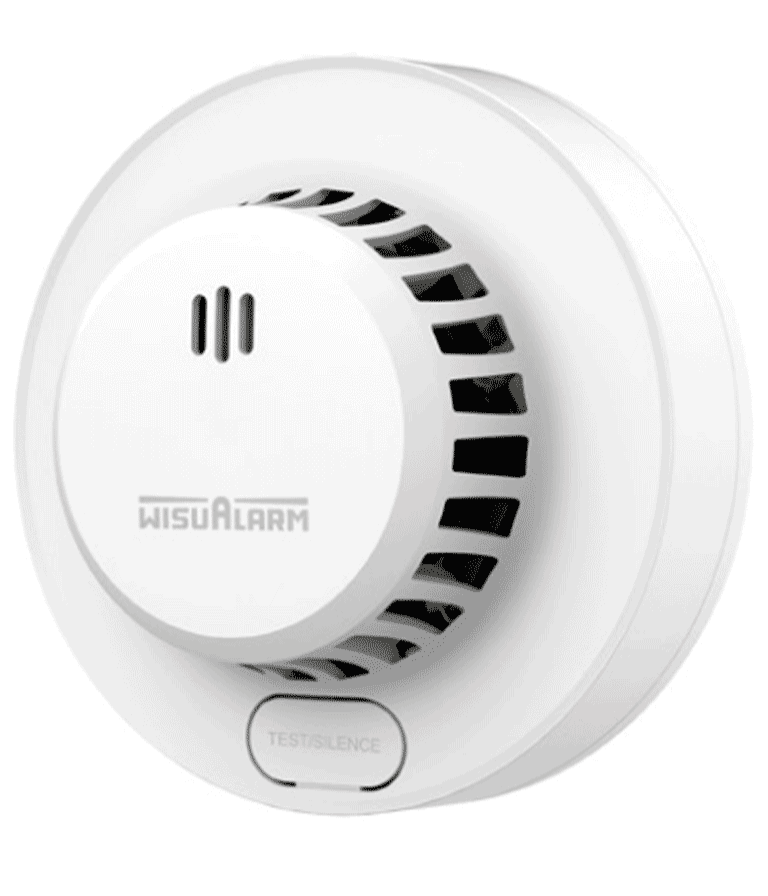 DAHUA WISUALARM DHI-HY-SA13A - DETECTOR DE HUMO STANDALONE (AUTÓNOMO), SONIDO DE ALARMA DE 85DB, CUENTA CON UN BOTÓN DE PRUEBA Y SILENCIO, BATERÍA REEMPLAZABLE, COBERTURA DE 20-40 M², ALARMA VISUAL Y SONORA #LONUEVO #WISUALARM-Detectores-DAHUA-Bsai Seguridad & Controles