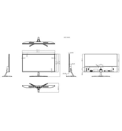 DAHUA DHI-LM27-B200 - MONITOR DE 27 PULGADAS/ FULL HD/ ESPECIAL PARA VIDEOVIGILANCIA/ IDEAL PARA TRABAJO 24/7/ MARCO ULTRA DELGADO/ ANGULO DE 178 GRADOS DE VISUALIZACIÓN/ ENTRADA HDMI&VGA/ VESA/-Monitores-DAHUA-Bsai Seguridad & Controles