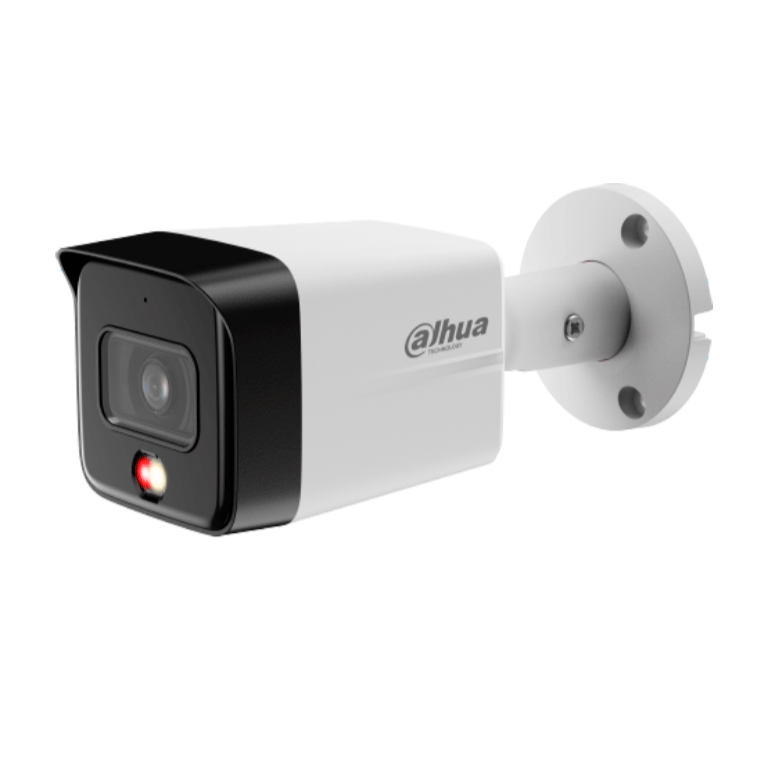 DAHUA IPC-HFW1839TC-A-IL - CÁMARA IP BULLET 4K FULL COLOR + ILUMINADOR DUAL INTELIGENTE/ 8 MEGAPÍXELES/ DUAL LIGHT/ LENTE DE 2.8 MM/ 110 GRADOS DE APERTURA/ MICRÓFONO INTEGRADO/ H.265/ IR DE 30 METROS/ IP67/ POE/ DWDR/ #LONUEVO-Bullet-DAHUA-Bsai Seguridad & Controles