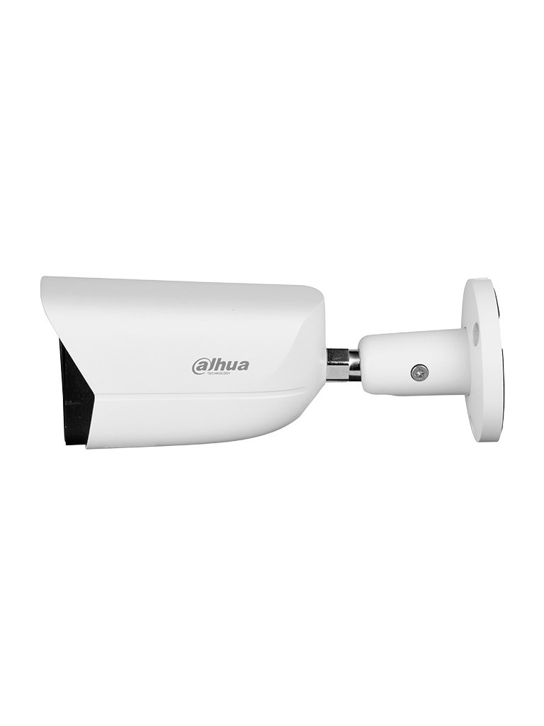 DAHUA DH-IPC- HFW3449E-AS-LED - CÁMARA IP 4MP/ FULLCOLOR/ 2.8MM/ WIZSENSE/ SMD PLUS/ DETECCIÓN DE HUMANOS Y VEHÍCULOS/ LED LUZ CALIDA 30M/ RANURA MICROSD/ E&S DE ALARMA/ IP67/ POE-Bullet-DAHUA-Bsai Seguridad & Controles