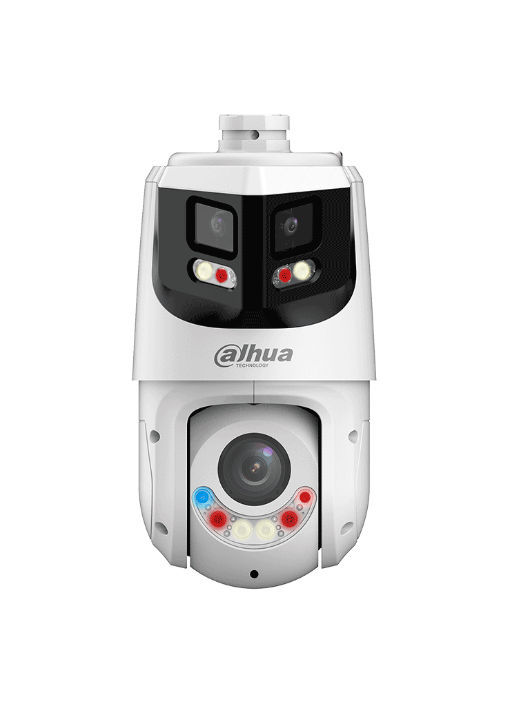 DAHUA SDT4E425-8P-GB-APV1-CÁMARA IP PTZ 8+4MP,8MP VISTA PANORÁMICA+4MP PT, TIOC WIZSENSE, 25X ZOOM, IR HASTA100M, DISUASIÓN ACTIVA CON ESTROBO DE LUZ ROJA Y AZUL, ALTAVOZ INTEGRADO, PROTECCIÓN PERIMETRAL, ILUMINADOR DUAL INTELIGENT, IP66#ILDDAFE-PTZ-DAHUA-DHT0060104-Bsai Seguridad & Controles