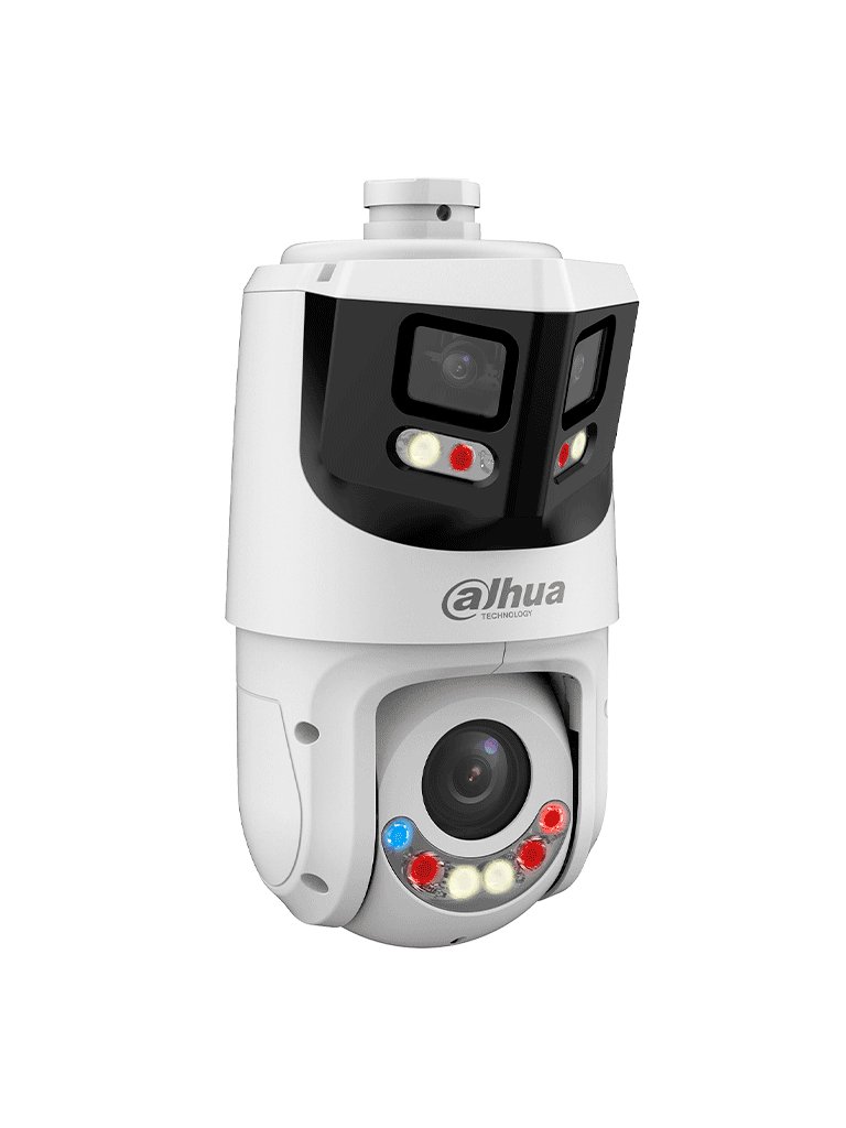 DAHUA SDT4E425-8P-GB-APV1-CÁMARA IP PTZ 8+4MP,8MP VISTA PANORÁMICA+4MP PT, TIOC WIZSENSE, 25X ZOOM, IR HASTA100M, DISUASIÓN ACTIVA CON ESTROBO DE LUZ ROJA Y AZUL, ALTAVOZ INTEGRADO, PROTECCIÓN PERIMETRAL, ILUMINADOR DUAL INTELIGENT, IP66#ILDDAFE-PTZ-DAHUA-Bsai Seguridad & Controles