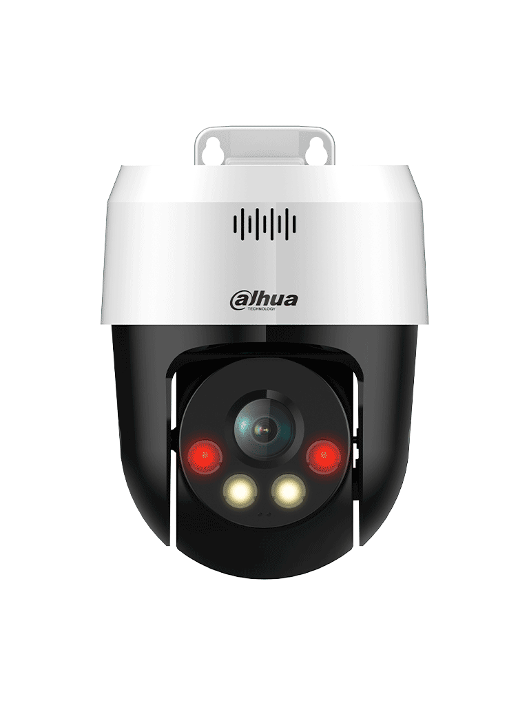 DAHUA DH-SD2A300NB-GNY-A-PV-0400 - CÁMARA IP PT DE 3 MP CON FULL COLOR Y DISUASIÓN ACTIVA, ILUMINADOR DUAL INTELIGENTE, LENTE FIJO, ALCANCE DE 30M CON IR Y LUZ VISIBLE, AUDIO BIDIRECCIONAL, PROTECCIÓN IP66, POE Y RANURA PARA MICROSD./#LONUEVO-PTZ-DAHUA-DHT0060114-Bsai Seguridad & Controles