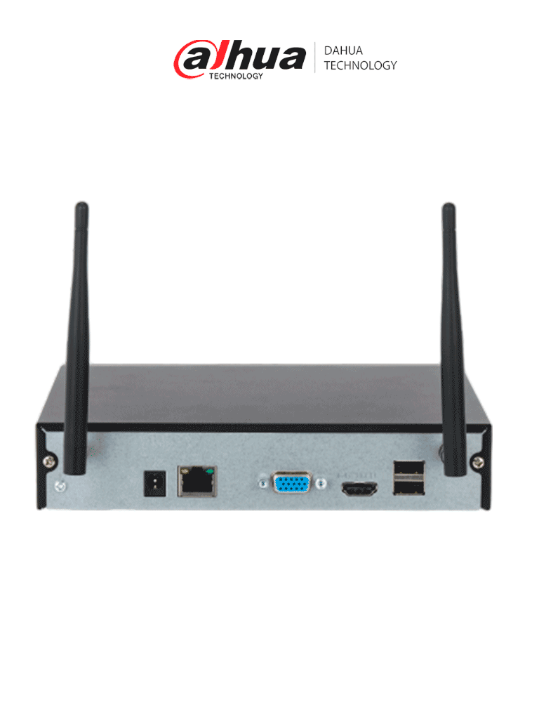 DAHUA DHI-NVR2104HC-W - NVR WIFI DE 16 MP/ 4 CANALES IP/ H.265/ SALIDAS HDMI &VGA/ 1 BAHÍA DE DISCO DURO/ 1 E&S DE AUDIO