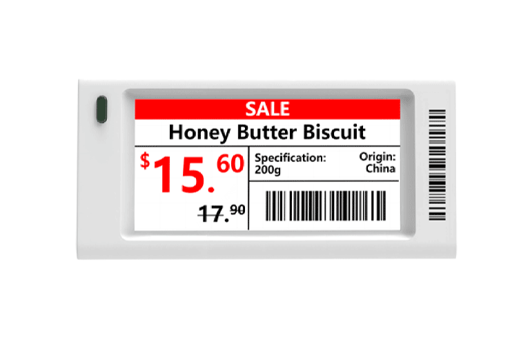 DAHUA DHI-ESL-E026A - ETIQUETA ELECTRÓNICA ESL DE 2.66" / BLUETOOTH 5.1 / INDICADOR LED / COLORES: NEGRO, BLANCO Y ROJO / RESOLUCIÓN 152 X 296 / BATERÍA REEMPLAZABLE / ALCANCE: 25-30M-Etiquetas Tinta Electronica p/ Precios-DAHUA-Bsai Seguridad & Controles