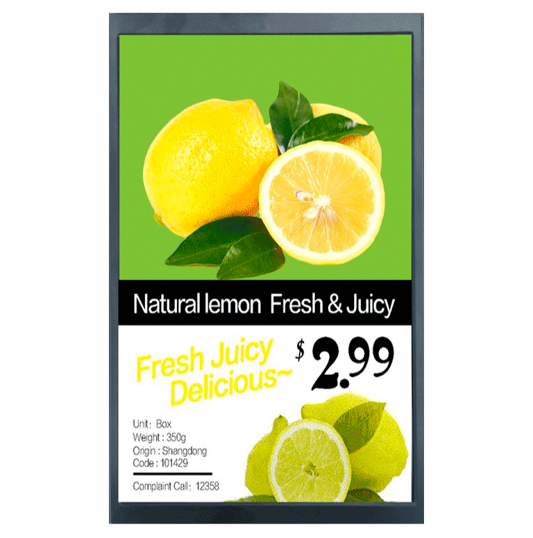 DAHUA DHI-ESL-L101-01 - PANTALLA LCD DE 10.1" PARA ESTANTES ESL / PUBLICIDAD DE VIDEO / IMAGEN A COLOR 800*1280 / WIFI / ALIMENTADA POR CARRIL DIN / ROHS / OPERACIÓN 24-7-Pantallas para Estantes/Publicidad-DAHUA-Bsai Seguridad & Controles