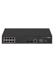 DAHUA DH-AS4300-8GT2GF- SWITCH GIGABIT ADMINISTRABLE DE CAPA 2 CON 8 PUERTOS10/100/1000 BASE-T Y2 RANURAS SFP D 1GBPS. OFRECE UNA CAPACIDAD DE SWITCHING DE 20GBPS Y VIENE CON UNA ROBUSTA CARCASA METÁLICA, IDEAL PARA REDES DE ALTO RENDIMIENTO #REM-Switches-DAHUA-DHT3700012-Bsai Seguridad & Controles