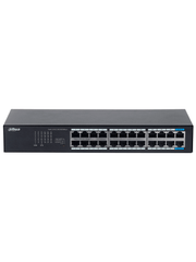 DAHUA DH-S3024-24GT - SWITCH GIGABIT DE 24 PUERTOS NO ADMINISTRABLE, CAPA 2, CARCASA METÁLICA, SWITCHING DE 48G, TASA DE REENVÍO DE 35.7 MBPS, MEMORIA BUFFER DE 8.4MB, Y PROTECCIÓN AVANZADA CONTRA DESCARGAS.-Switches-DAHUA-Bsai Seguridad & Controles