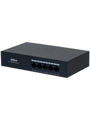 DAHUA DH-PFS3005-4GT-36 - SWITCH CON 4 PUERTOS GIGABIT POE Y 1 PUERTO UPLINK RJ45 10/100/1000 MBPS. OFRECE PROTECCIÓN CONTRA DESCARGAS ELÉCTRICAS, IDEAL PARA ALIMENTAR DISPOSITIVOS IP. INCLUYE FUENTE DE PODER. #ANIVDAHUA2 #SWDA-Switches POE-DAHUA-DHT3720054-Bsai Seguridad & Controles