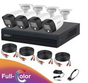 DAHUA FULLCOLORKIT- KIT DE 4 CANALES FULL COLOR DE 2 MP/ DVR COOPER-I WIZSENSE/ CON IA/ H.265+/ 4 CAMARAS FULL COLOR DE 2 MEGAPIXELES/ 4 CH + 1 IP O HASTA 5 CH IP/ 4 CH SMD PLUS/ BUSQUEDA DE HUMANOS Y VEHICULOS/ ACCESORIOS INCLUIDOS-Paquetes 4 Canales-DAHUA-Bsai Seguridad & Controles